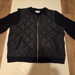 Liz Claiborne Quilted Full Zipper Lightweight Jacket with Two Pockets - Size XL
